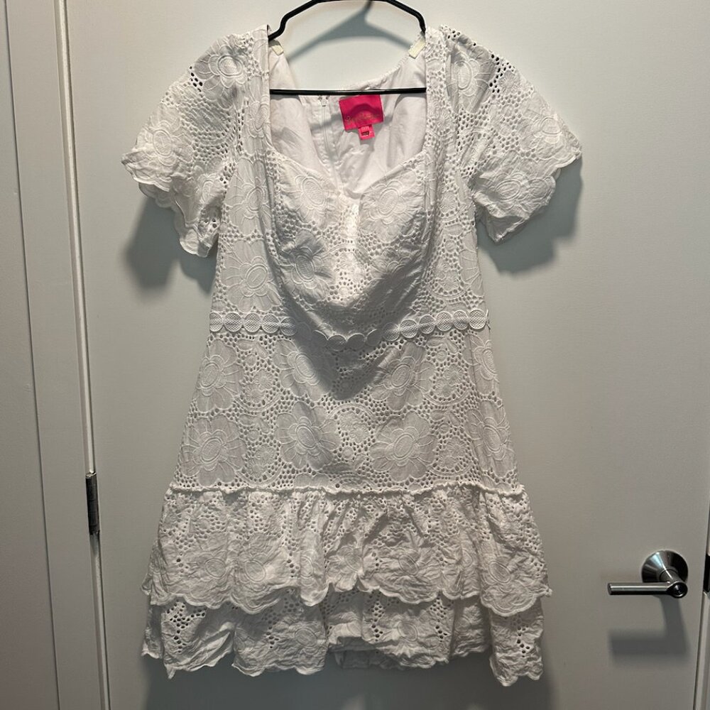 Lilly Pulitzer Bonni Eyelet Dress Size 12